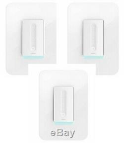 Belkin Wemo Wifi Smart Home Tactile Activé Interrupteur Gradateur, Blanc 3 Paquets