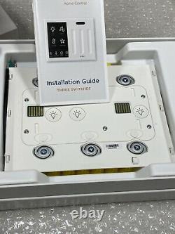 Brillant All-in-one Smart Home Control 3-light Switch Panel Gradateur Bha120us-wh3
