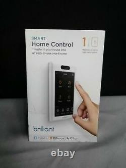 Brillant Smart Home Control (remplace Un Panneau D'interrupteur À 1 Gang) Bha120us-wh1