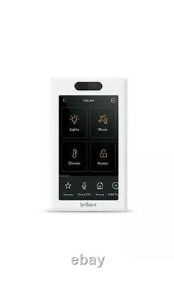 Brillant Tout-en-un Smart Home Control 1-light Switch Panel Variateur Bha120us-wh1