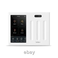 Brillant Tout-en-un Smart Home Control 3-light Switch Panel Variateur Bha120us-wh3