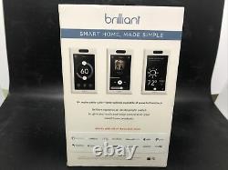 Brilliant All-in-one Smart Home Control 1-light Switch Panel Dimmer Bha120us-wh1