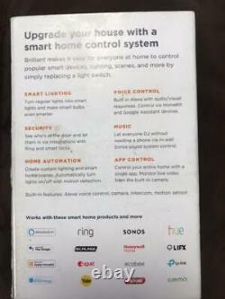 Brilliant Smart Home Control (1 Gang Light Switch Panel) Homekit Google Alexa