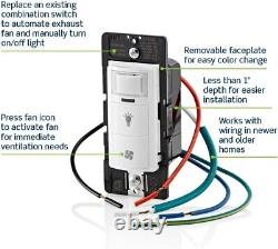 Capteur d'humidité à double combinaison et interrupteur de lumière facile à installer et pratique