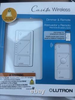 Caséta sans fil variateur et télécommande pour lumières murales et de plafond (x2) + variateur et kit