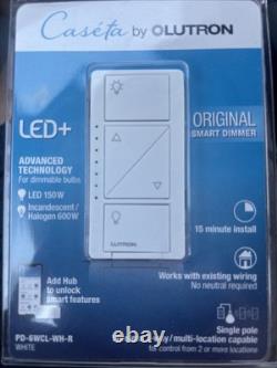 Caséta sans fil variateur et télécommande pour lumières murales et de plafond (x2) + variateur et kit