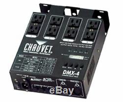 Chauvet 4 Canaux Dj Dimmer / Switch Relais Pack Light Controller (4 Pack) Dmx-4