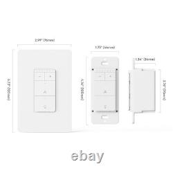 Contrôle de ventilateur de plafond intelligent et interrupteur dimmer à lumière 2PACK, fil neutre nécessaire Contrôle de ventilateur de plafond intelligent et interrupteur dimmer à lumière 2PACK, fil neutre nécessaire