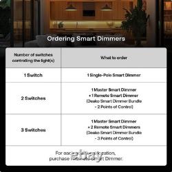 Dimmer Intelligent à Distance, 3 Voies, 4 Voies, Multi-Voyage, Style Rocker, Dimming, 2.4 G
