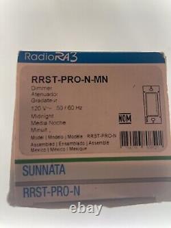 Dimmer LED sans fil Lutron Sunnata RRST-PRO-N-MN Noir Radio RA2 RA3