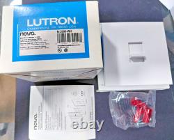 Dimmer à glissière Lutron Nova N-2000-WH 2000W Monopolaire Blanc