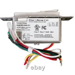 Driver LED dimmable 24V certifié UL et interrupteur variateur CCT 2 en 1 pour lumière LED