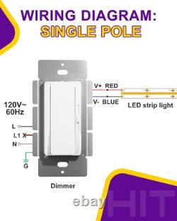 Driver LED et variateur en un seul appareil 60 W, 120 V CA à 12 V CC, compatible avec la plupart