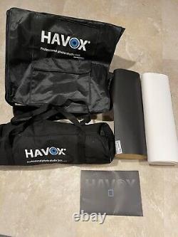 Havox Hpb-40xd Photo Studio Light Box Avec 4 Barres Led Et Interrupteur Variateur, 16x16x16
