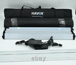 Havox Hpb-80xd Photo Studio Light Box Avec 4 Barres Led Et Interrupteur Dimmer 32x32x32