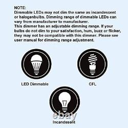 Interrupteur De Lumière 10 Paquets, Monopolaire Ou 3 Voies, 120v, Compatible 1. Blanc