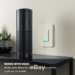 Interrupteur Intelligent Wemo Dimmer Wi-fi, Fonctionne Avec Amazon Alexa Et Google