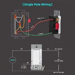 Interrupteur à intensité variable numérique pour lumières LED/CFL de 300 W et incandescentes de 600 W