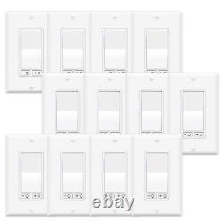 Interrupteur à variateur double 12PK 150W LED/CFL 600W incandescent sans neutre requis ETL