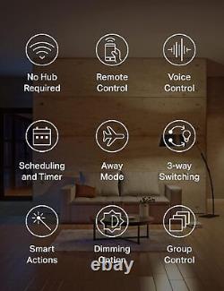 Interrupteur à variation 3 voies avec kit de commutation d'éclairage graduable compatible avec Alexa et Google Assistant