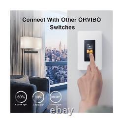 Interrupteur à variation tactile intelligent ORVIBO Matter, interrupteur d'éclairage à variation WiFi 2,4 GHz