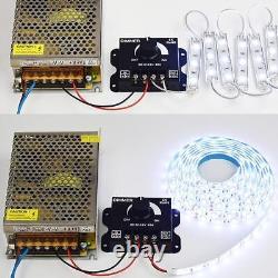 Interrupteur de gradation à LED avec bouton de gradation PWM Contrôle de la luminosité de bande lumineuse à LED 12V24V 30A