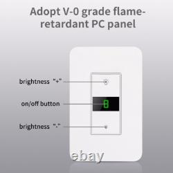 Interrupteur de lumière à variateur intelligent 4Pack compatible avec Alexa et Google Home, nécessite un fil neutre