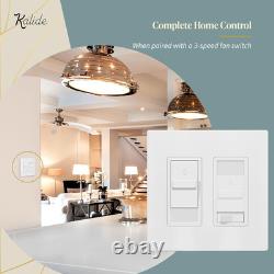 Interrupteur de lumière à variateur numérique pour lampes LED/CFL dimmables de 200W, monopole LED