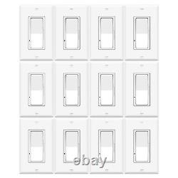 Interrupteur de lumière à variation numérique pour lumières LED / CFL dimmables de 150 W avec plaque murale incluse