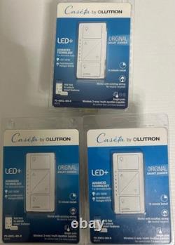Interrupteur dimmer original Lutron PD-6WCL-WH-R (Pack de 3) Blanc LIVRAISON GRATUITE