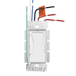 Interrupteur gradateur LED 0-10V, Interrupteur gradateur basse tension pour lumières LED à intensité réglable, CFL