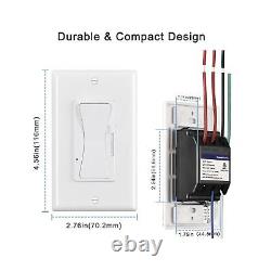 Interrupteur gradateur LED 0-10V, Interrupteur gradateur basse tension pour lumières LED dimmables, C