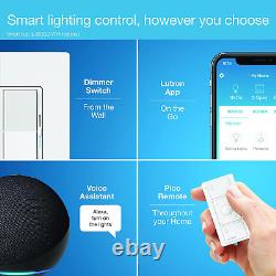 Interrupteur gradateur intelligent Lutron Diva pour l'éclairage intelligent Caseta inclut une étiquette de fil