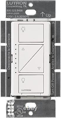 Interrupteur gradateur intelligent de Lutron Caseta pour les lumières murales et de plafond PD-6WCL