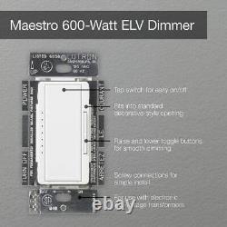 Interrupteur gradateur numérique Maestro pour basse tension électronique, 600W avec Multi-Emplacements