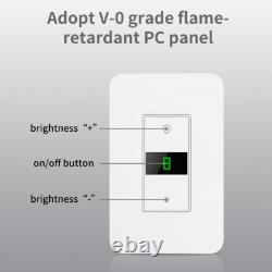 Interrupteur lumineux dimmable intelligent compatible avec Alexa et Google Home, nécessite un fil neutre, pack de 4.