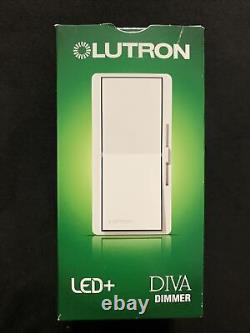 Interrupteur mural à variateur Lutron DVCL-153P-WH blanc - pack de 6