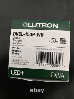 Interrupteur mural à variateur Lutron DVCL-153P-WH blanc - pack de 6