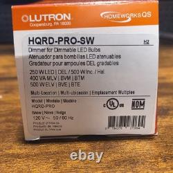 Interrupteur mural avec variateur LED Lutron HomeWorks QS HQRD-PRO-SW blanc 120 V Multi