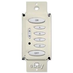 Interrupteur mural variateur PCS PulseWorx UPB, 6 boutons, amande claire (KPLD-6-LA)