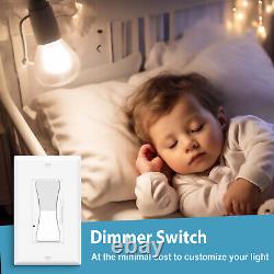 Interrupteur variateur 10PK 15A simple et à 3 voies pour LED / CFL / halogène / incandescent