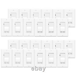 Interrupteur variateur 24PK 15A 120V sans exigence de fil neutre, 150W LED/CFL