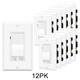Interrupteur Variateur 3 Voies 12pk Pour Lumières Led/cfl 15a 120v 600w Halogène/incandescent