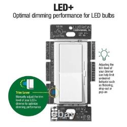 Interrupteur variateur Diva LED+ pour ampoules LED dimmables, 150 watts / monopolaire ou à 3 voies, blanc