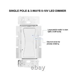 Interrupteur variateur LED 0-10V, variateur basse tension pour lumières LED dimmables, C