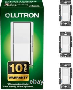 Interrupteur variateur LED+ Diva 150 watts pour ampoules LED et halogènes, lot de 3