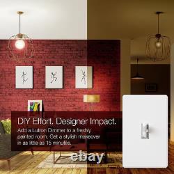 Interrupteur variateur LED+ avec plaque murale pour ampoules LED dimmables, 150W avec monopolaire