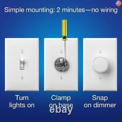 Interrupteur variateur Lutron Aurora pour ampoules intelligentes Philips Hue