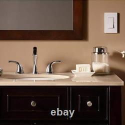 Interrupteur variateur Lutron Home Diva Led+ pour ampoules LED dimmables 150 watts/monopolaire