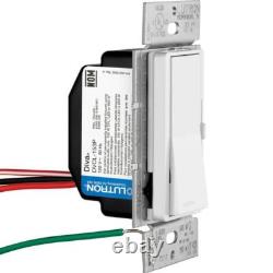 Interrupteur variateur Lutron Home Diva Led+ pour ampoules LED dimmables 150 watts/monopolaire
